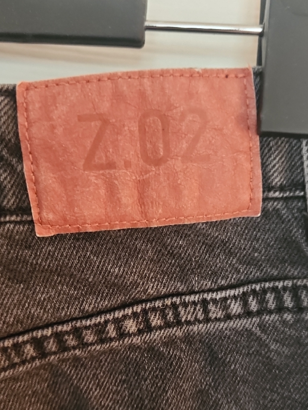 Zara Black High Rise Washed Straight Jeans - Picture 4 of 8